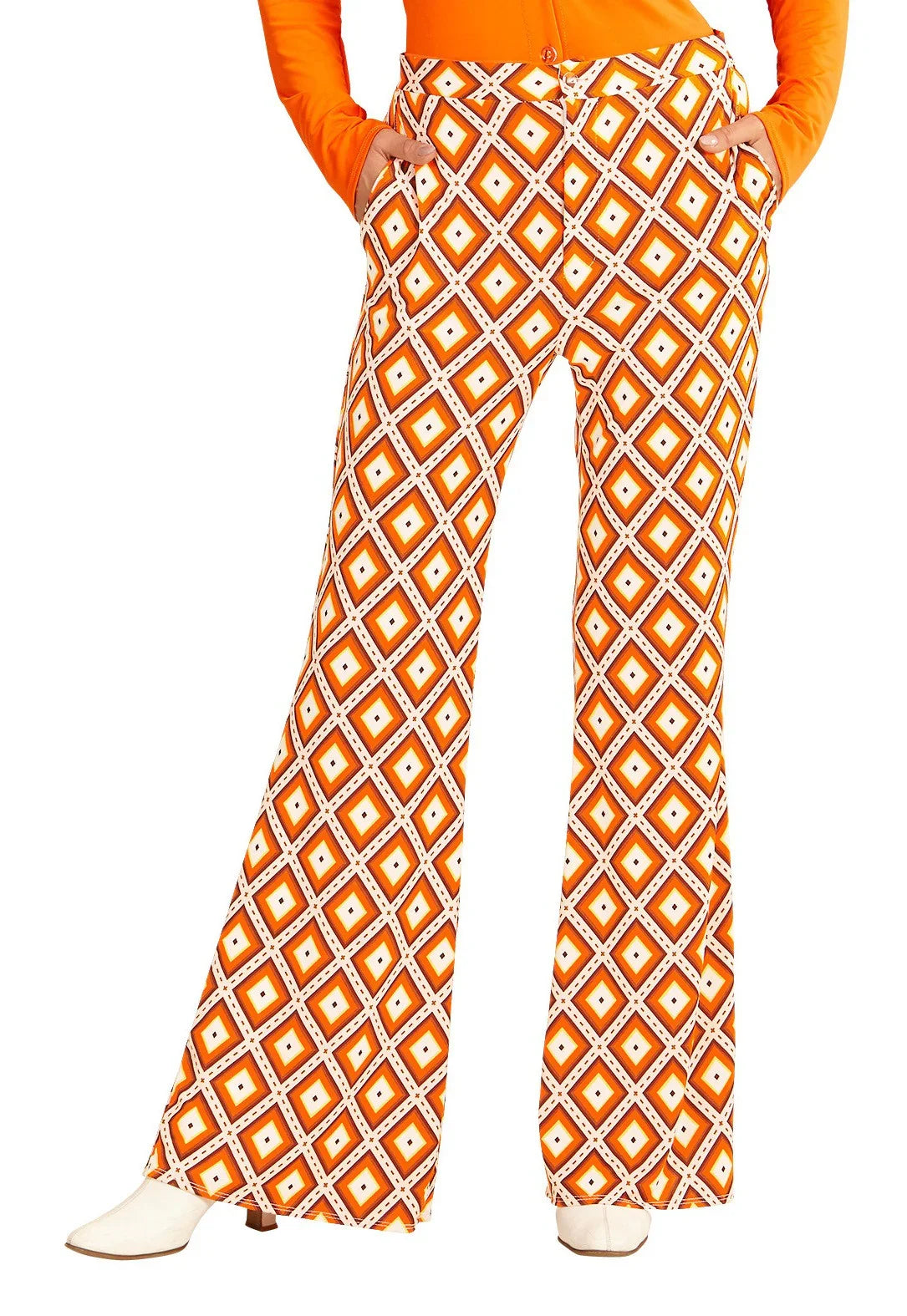 Pantalones de Campana Disco Años 70 para Mujer Disco Widmann